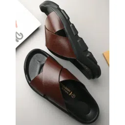 hoversoul Hoversole Men's EVOLIFT Brown Cross Strap Archloc Sandals-picture-29