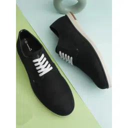 hoversoul Hoversole Men's Genio Black Derby Shoes-picture-30