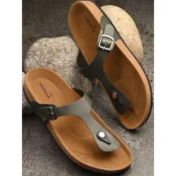 hoversoul Hoversole Men's Olive Cork T-Strap Sandals-picture-24