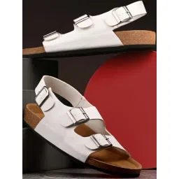 hoversoul Hoversole Men's White Cork Back Strap Sandals-picture-37