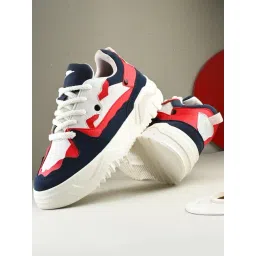 hoversoul Hoversole Men's Yugen White Crimson Chunky Sneakers-picture-29