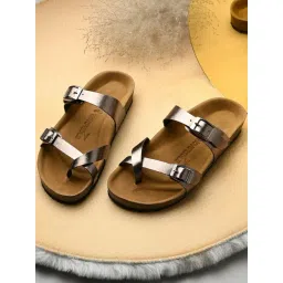 hoversoul Hoversole Women's Kayla Mystic Bronze Cork Cross Strap Sandals-picture-17