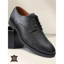 hoversoul Hoversole X Nico Nerini Men's Vesperis Black Leather Derby Shoes-picture-28