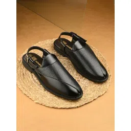 Hoversoul Men's Black Rivera Peshawari Sandals-picture-32
