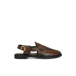 Hoversoul Men's Brown Rivera Peshawari Sandals image 3