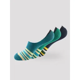 Hoversoul Multi Colour No Show Cotton Elastane Socks (Pack Of 3)-picture-34