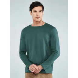 Hoversoul Petrol Blue Cotton Regular Fit T-Shirt-picture-17