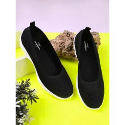 Hoversoul Women's Duroga Black Flat Ballets-picture-35