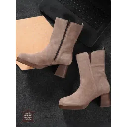 Hoversoul Women's Liza Brown Booties-picture-36
