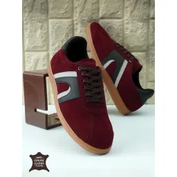 Hoversoul Women's Veltra Crimson Fade Leather Sneakers-picture-46