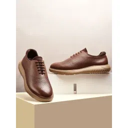 Hoversoul X Hitz Men's Tivara Red Earth Brogue Shoes-picture-26