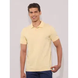 Hoversoul Yellow Regular Fit Polo T-Shirt-picture-19