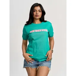 How When Wear Women Typography Printed T-shirt-picture-10