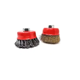 hpd shakti HPD 3 Inch Twisted and Crimped Cup Brush for 4 Inch Grinder image 1