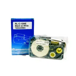 HQMS Compatible RL-C-12WE for Casio Label Printer Tape (Black On White, Pack of 7)-picture-39