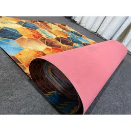 hr carpet Light Blue, Yellow Synthetic Area Rug-picture-21