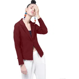 hrikshika fashion Women Solid Single Breasted Casual Blazer-picture-35