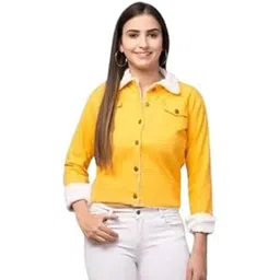 hrikshika fashion Women's Denim Jacket With Full Sleeve Solid For Winter Wear-picture-42