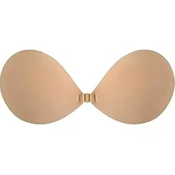 hrim enterprise Strapless Sticky Pad Invisible Backless Stick on Pad Bra Push up Lift for Women Dress Reusable Silicone Nipple Covers (1 Pair, Beige)-picture-48