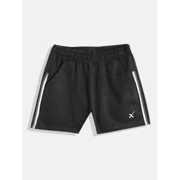 HRX by Hrithik Roshan Boys Charcoal Grey Solid Sports Shorts-picture-41
