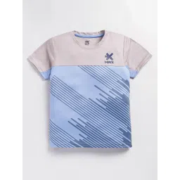 HRX by Hrithik Roshan Boys Rapid-Dry Brand Logo Colourblocked T-shirt-picture-14