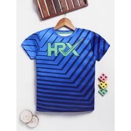 HRX by Hrithik Roshan Boys Rapid Dry Striped T-Shirt-picture-27