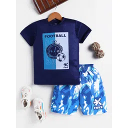 HRX by Hrithik Roshan Boys U-17 Rapid-Dry Printed T-shirt with Shorts-picture-32