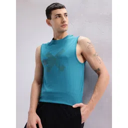 HRX by Hrithik Roshan Brand Logo Print Yoga T-shirt-picture-15