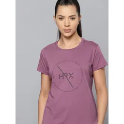 HRX by Hrithik Roshan Brand Logo Printed Rapid-Dry Training T-shirt-picture-36