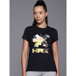 HRX by Hrithik Roshan Brand Logo Printed T-shirt-picture-29