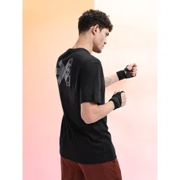 HRX by Hrithik Roshan Brand Logo Printed Training T-shirt-picture-13