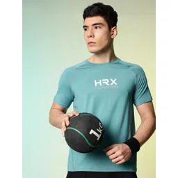 HRX by Hrithik Roshan Brand Logo Printed Training T-shirt-picture-27