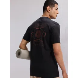 HRX by Hrithik Roshan Conversational Print Pure Cotton Yoga T-shirt-picture-24