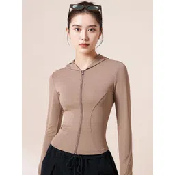 HRX by Hrithik Roshan Hooded Crop Tailored Jacket-picture-15