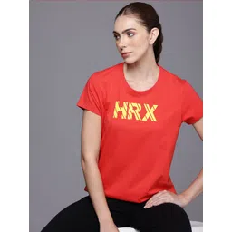 HRX by Hrithik Roshan Lifestyle Brand Logo Printed T-shirt-picture-36