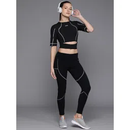 HRX by Hrithik Roshan Lifestyle Fitted Cut Out Crop Top image 5