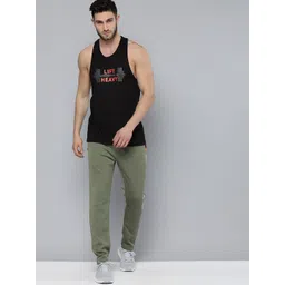 HRX By Hrithik Roshan Men Black & Red Printed Rapid-Dry Training Tshirts image 5