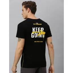 Hrx By Hrithik Roshan Men Black Printed Bio-Wash Lifestyle Tshirt-picture-31