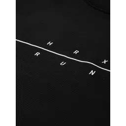 HRX by Hrithik Roshan Men Black Rapid Dry T-shirt image 4