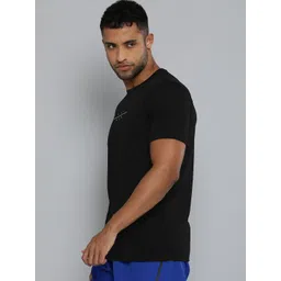 HRX by Hrithik Roshan Men Black Rapid Dry T-shirt image 2