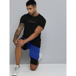 HRX by Hrithik Roshan Men Black Rapid Dry T-shirt image 5