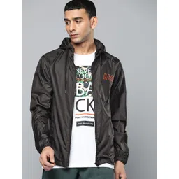 HRX by Hrithik Roshan Men Black Solid Football Sporty Jacket-picture-22