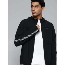 HRX by Hrithik Roshan Men Black Solid Rapid-Dry Running Sporty Jacket-picture-32