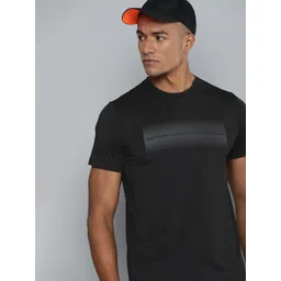 HRX by Hrithik Roshan Men Black Training Printed Rapid-Dry Antimicrobial T-shirt-picture-19