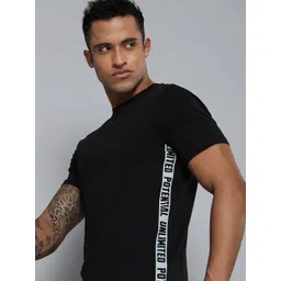 HRX by Hrithik Roshan Men Black Typography Printed Pure Cotton T-shirt-picture-42