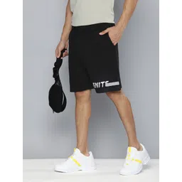 HRX by Hrithik Roshan Men Black Typography Shorts-picture-25