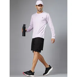 HRX by Hrithik Roshan Men Brand Logo Colourblocked T-shirt-picture-21