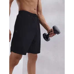 HRX by Hrithik Roshan Men Brand Logo Print Detail Mid-Rise Training Shorts-picture-23