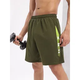 HRX by Hrithik Roshan Men Brand Logo Print Mid-Rise Training Shorts-picture-39