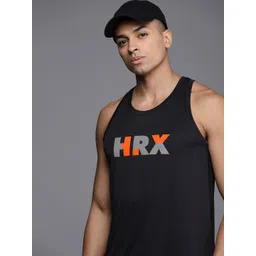 HRX by Hrithik Roshan Men Brand Logo Printed Badminton Rapid-Dry T-shirt-picture-30